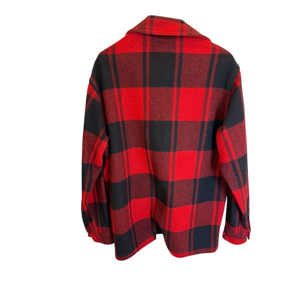 Pendleton Womens Wool Buffalo Plaid Button Front … - image 4